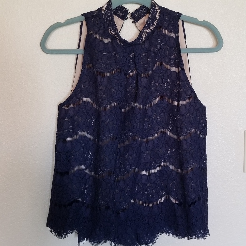 Gorgeous Love Fire eyelash lace blouse